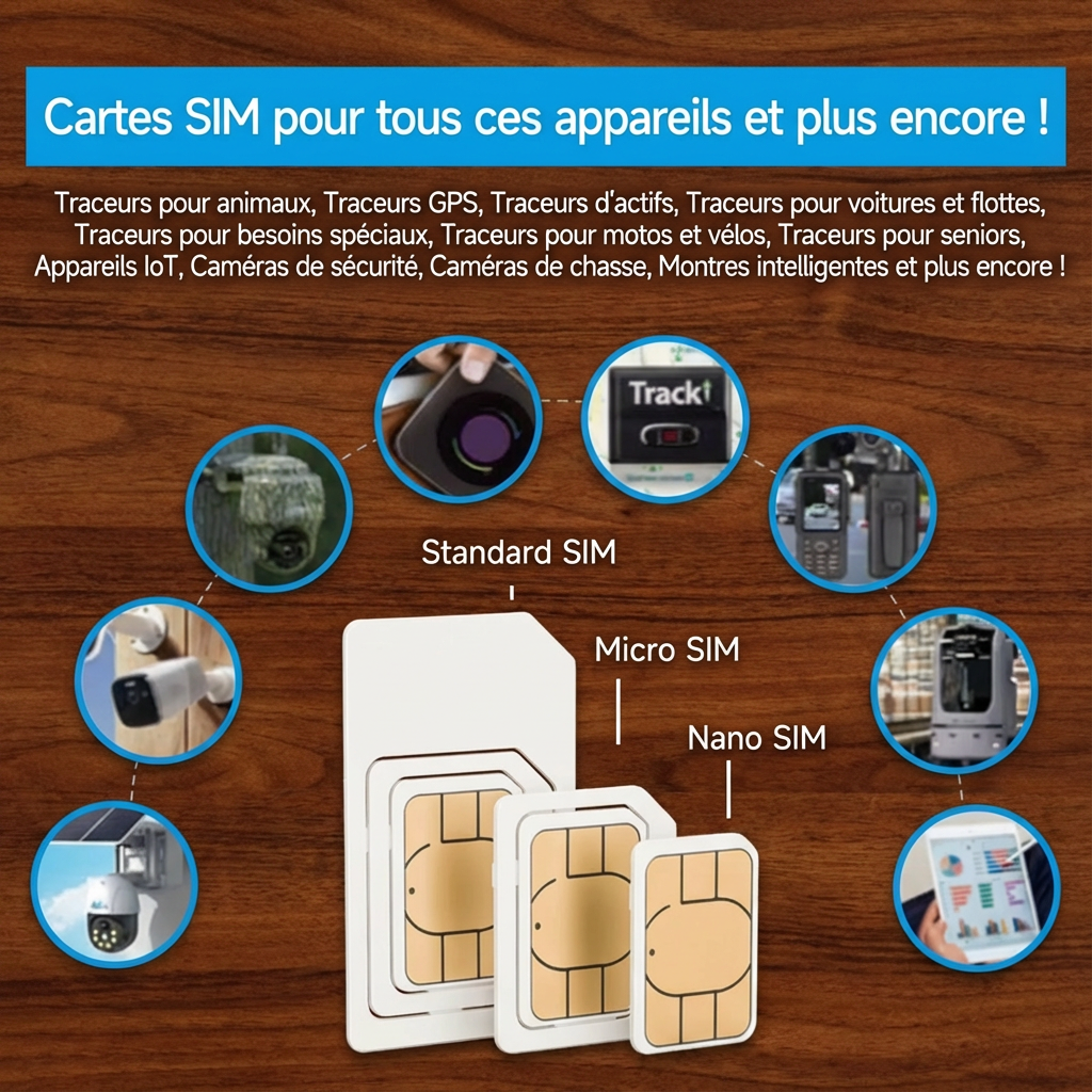 DONNÉES SIM GPS G12 – Europe (360 MB / 12 mois)