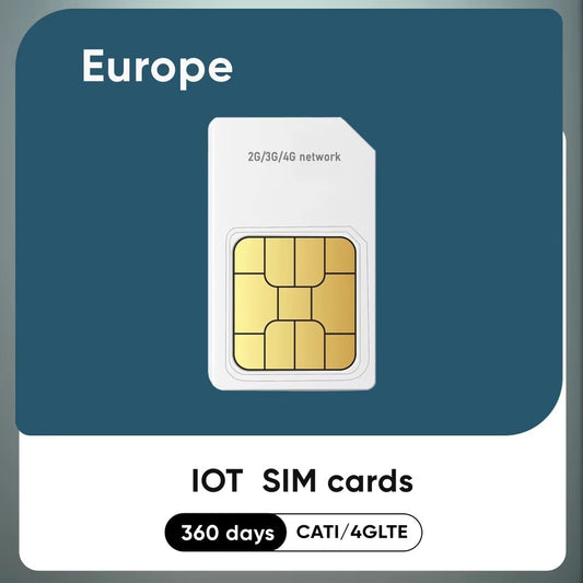 DONNÉES SIM GPS G12 – Europe (360 MB / 12 mois)